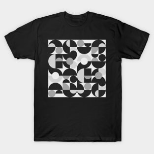 Mid Century Shapes N.09 / Monochrome Minimalism T-Shirt